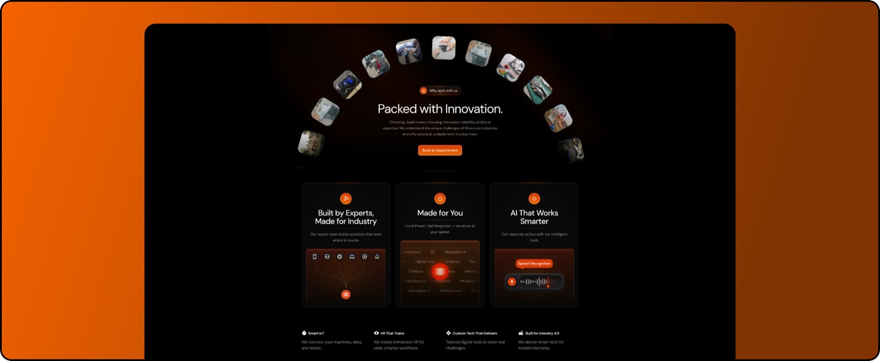 “Packed with Innovation”: capability, framed by outcome.