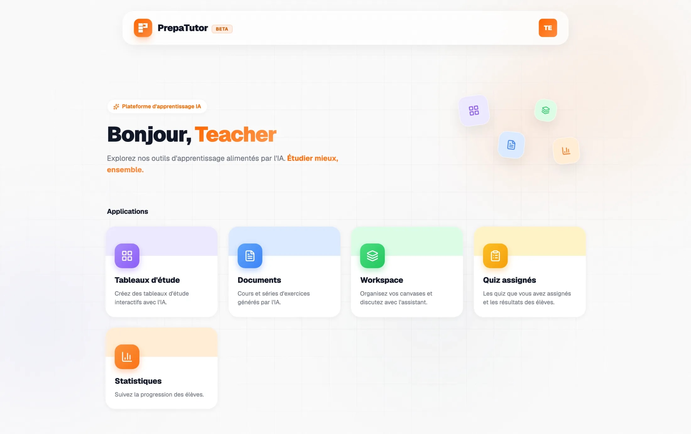The launcher, as a teacher sees it.