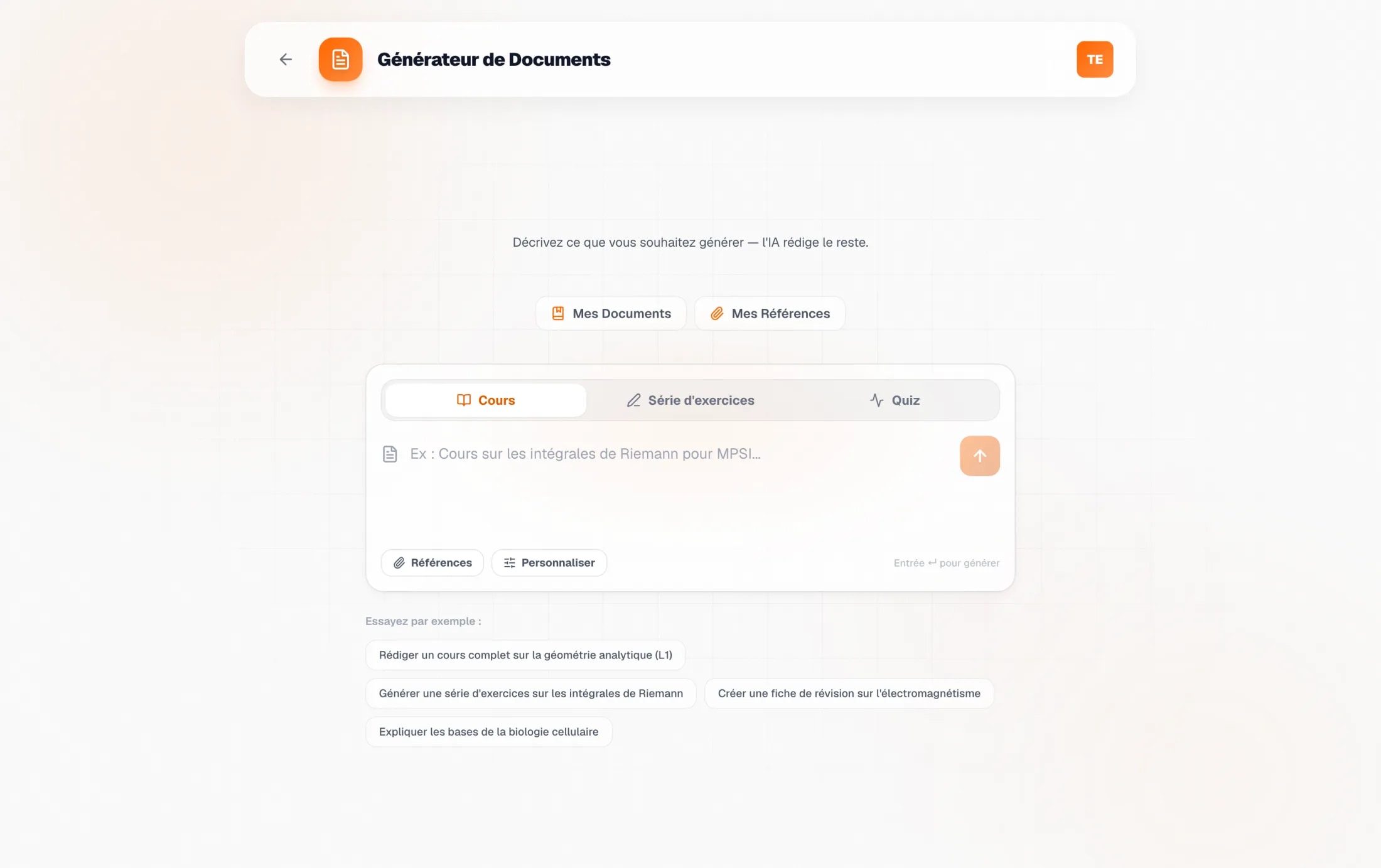 One prompt, three document types.